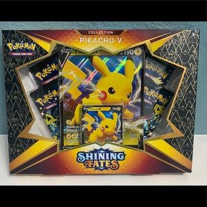 Pokemon TCG: Shining Fates Pikachu V Collection Box New FACTORY Sealed